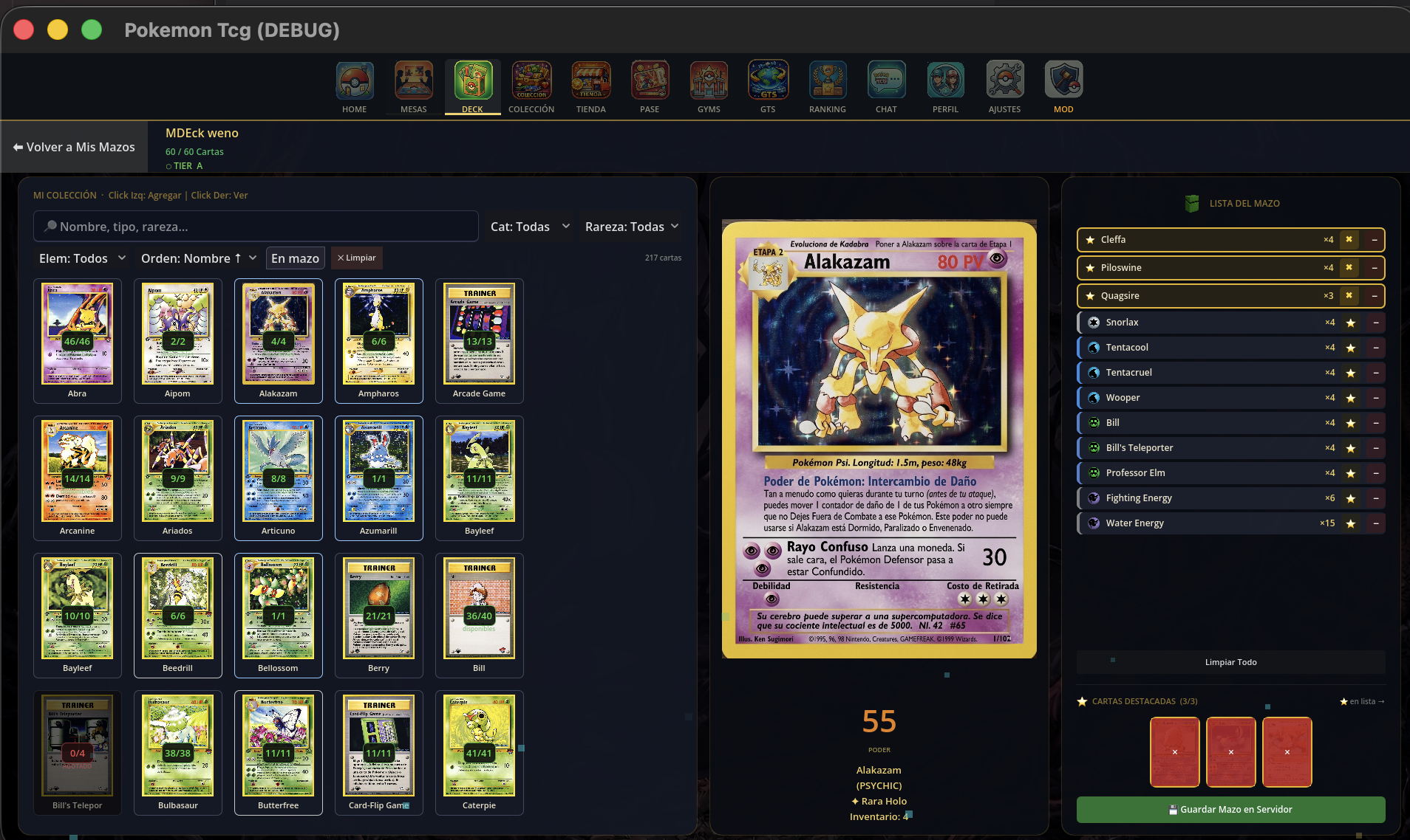 Constructor de Mazos